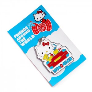 Hello Kitty Hello Kitty Friends Around The World 45th Anniversary Enamel Keychain Blue | USA_HK96041