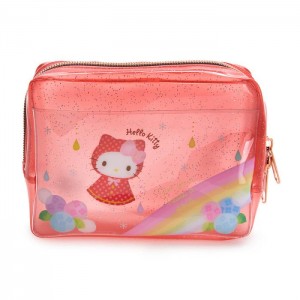 Hello Kitty Hello Kitty Glitter Zipper (Rainy Days Series) Red | USA_HK11953