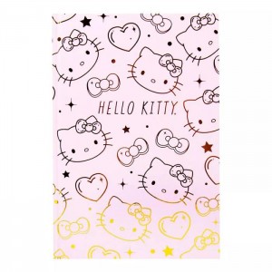 Hello Kitty Hello Kitty Gold Foil Hardcover Journal Pink | USA_HK90704