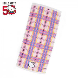 Hello Kitty Hello Kitty Hand Towel (Hello Kitty Dress Tartan Series) Pink | USA_HK90442