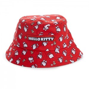 Hello Kitty Hello Kitty Kids Bucket Hat (Ruby Red Series) Red | USA_HK27488