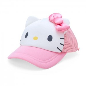 Hello Kitty Hello Kitty Kids Sunshade Mesh Cap Pink | USA_HK25091