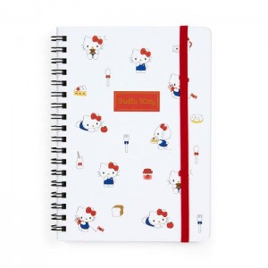 Hello Kitty Hello Kitty Lined Notebook (Elastic Closure) White | USA_HK64272
