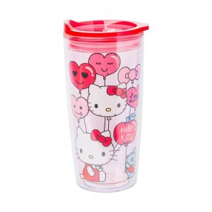 Hello Kitty Hello Kitty Love Balloons Double Wall Tumbler Red | USA_HK75663