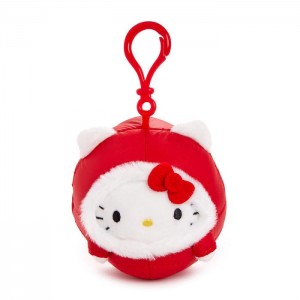 Hello Kitty Hello Kitty Mascot Clip (Winter Puffer Series) Red | USA_HK25987