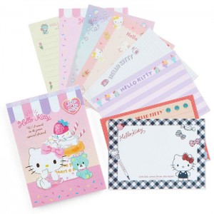 Hello Kitty Hello Kitty Memo Pad & Sticker Set Pink | USA_HK84175