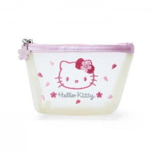 Hello Kitty Hello Kitty Mesh Zipper (Pink Sakura Series) White | USA_HK74712