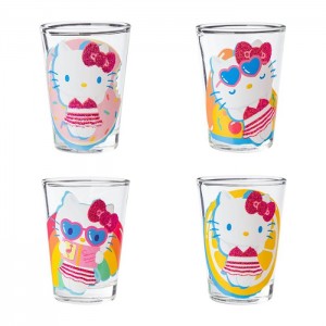 Hello Kitty Hello Kitty Mini Glass 4-Piece Set (Pool Floatie) Pink | USA_HK39810