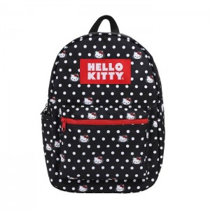 Hello Kitty Hello Kitty Polka Dot Classic Backpack Black | USA_HK32977