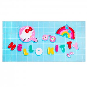 Hello Kitty Hello Kitty Poolside Chill Beach Towel Blue | USA_HK49320
