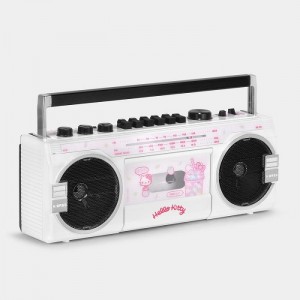 Hello Kitty Hello Kitty Strawberry Kawaii BX-85 Bluetooth Cassette Player Boombox White | USA_HK57137