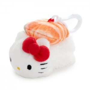 Hello Kitty Hello Kitty Sushi Mascot Clip (Salmon) White / Orange | USA_HK75759