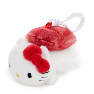 Hello Kitty Hello Kitty Sushi Mascot Clip (Tuna) White / Red | USA_HK15140