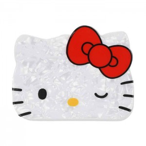 Hello Kitty Hello Kitty Winking Hair Clip White | USA_HK83848