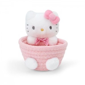 Hello Kitty Hello Kitty Woven Rope Storage Basket (Multi) Pink | USA_HK36502