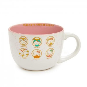 Hello Kitty Hello Kitty Zodiac Ceramic Soup Mug White / Pink | USA_HK89981