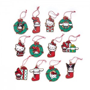 Hello Kitty Hello Kitty and Friends 2024 12-Pc Ornament Set Multicolor | USA_HK95725