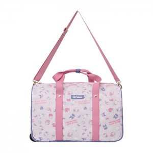 Hello Kitty Hello Kitty and Friends All-Over Print Rolling Duffle Bag Pink | USA_HK80361