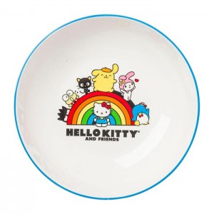 Hello Kitty Hello Kitty and Friends Ceramic Dinner Bowl (Rainbow Parade) Blue | USA_HK46511
