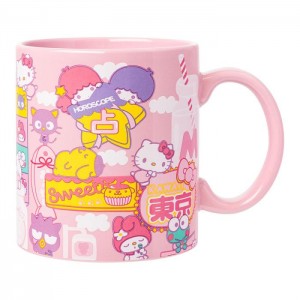 Hello Kitty Hello Kitty and Friends Ceramic Mug (Kawaii Fun) Pink | USA_HK45114