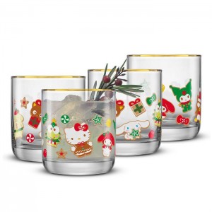 Hello Kitty Hello Kitty and Friends Gingerbread Pals Short Glasses Multicolor | USA_HK81999
