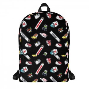 Hello Kitty Hello Kitty and Friends Sushi Time All-over Print Black | USA_HK19352