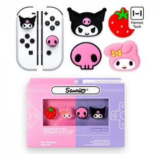 Hello Kitty Hello Kitty and Friends Switch Grip Caps (Kuromi + My Melody) Multicolor | USA_HK79206