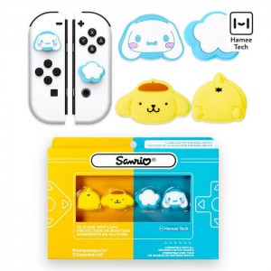 Hello Kitty Hello Kitty and Friends Switch Grip Caps (Cinnamoroll + Pompompurin) Yellow / Blue | USA_HK29159