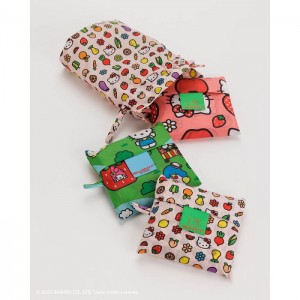 Hello Kitty Hello Kitty and Friends x Baggu Standard Bags Set (Apples + Icons + Friends) Multicolor | USA_HK33932
