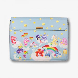 Hello Kitty Hello Kitty and Friends x Care Bears 15" Foldable Laptop Sleeve Blue Multicolor | USA_HK58838