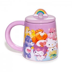Hello Kitty Hello Kitty and Friends x Care Bears Lidded Mug Purple | USA_HK41544