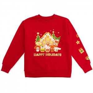 Hello Kitty Hello Kitty and Friends x JapanLA Gingerbread Holiday Sweater Red | USA_HK63303