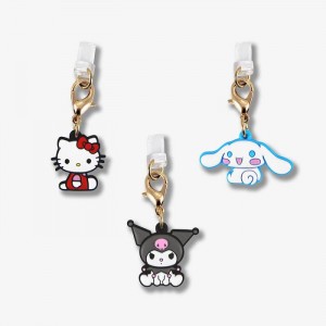 Hello Kitty Hello Kitty and Friends x Sonix Charging Port 3-Pc Charms Set Multicolor | USA_HK74677