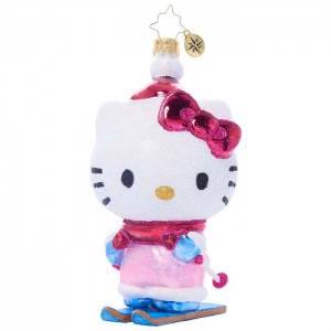 Hello Kitty Hello Kitty x Christopher Radko Handmade Glass Ornament (Aspen Adventure) Pink | USA_HK87721