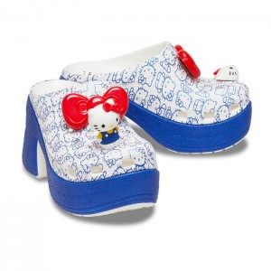 Hello Kitty Hello Kitty x Crocs Adult Siren Heeled Clog White | USA_HK82683