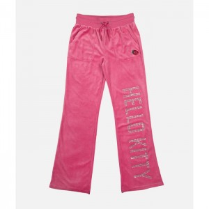 Hello Kitty Hello Kitty x Dumbgood Velour Track Pants (50th Anniv.) Pink | USA_HK19717