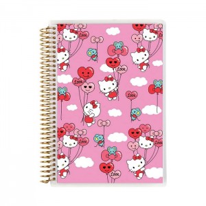 Hello Kitty Hello Kitty x Erin Condren Balloons A5 Coiled Notebook Pink | USA_HK47770
