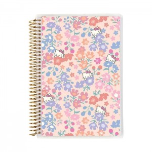Hello Kitty Hello Kitty x Erin Condren Meadows A5 Coiled Notebook Pink / Blue | USA_HK50373