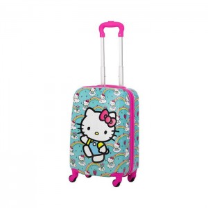 Hello Kitty Hello Kitty x FUL 21" Rainbows Kids Carry-on Luggage Green | USA_HK54722