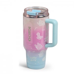 Hello Kitty Hello Kitty x Igloo 50th Anniversary 32oz Flip ‘n’ Sip Travel Mug Pink / Blue | USA_HK31615