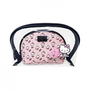 Hello Kitty Hello Kitty x Impressions Vanity Clutch Set (Pink) Pink | USA_HK35653