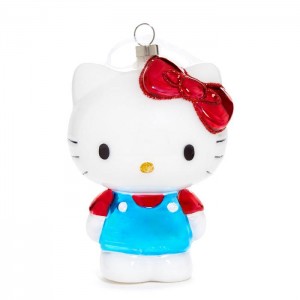 Hello Kitty Hello Kitty x Kat + Annie Glass Ornament White / Blue | USA_HK43648
