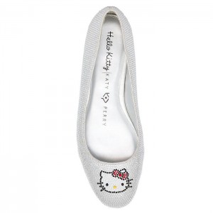 Hello Kitty Hello Kitty x Katy Perry Crystal Ballet Flat (Silver) Silver | USA_HK25218