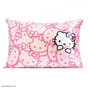 Hello Kitty Hello Kitty x Kitsch Faces Pillowcase (Pink) Pink | USA_HK98949