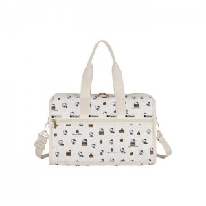 Hello Kitty Hello Kitty x LeSportsac Deluxe Medium Weekender Bag (No Bag No Life) White | USA_HK70464