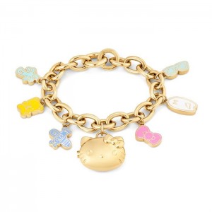 Hello Kitty Hello Kitty x MVMT 50th Anniversary Charm Bracelet Gold | USA_HK29895