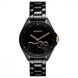 Hello Kitty Hello Kitty x MVMT Coronada Watch (Gloss Black) Black | USA_HK56021