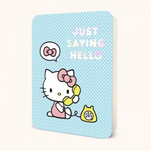 Hello Kitty Hello Kitty x Studio Oh! Just Saying Hello Deluxe Greeting Card Blue | USA_HK29819
