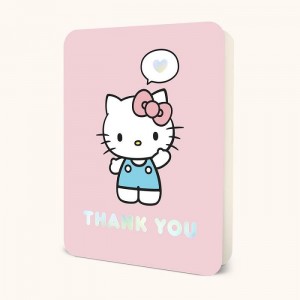 Hello Kitty Hello Kitty x Studio Oh! Thank You Deluxe Greeting Card Pink | USA_HK12721