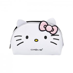 Hello Kitty Hello Kitty x The Crème Shop Dome Makeup Travel Pouch (Pink) White | USA_HK62056